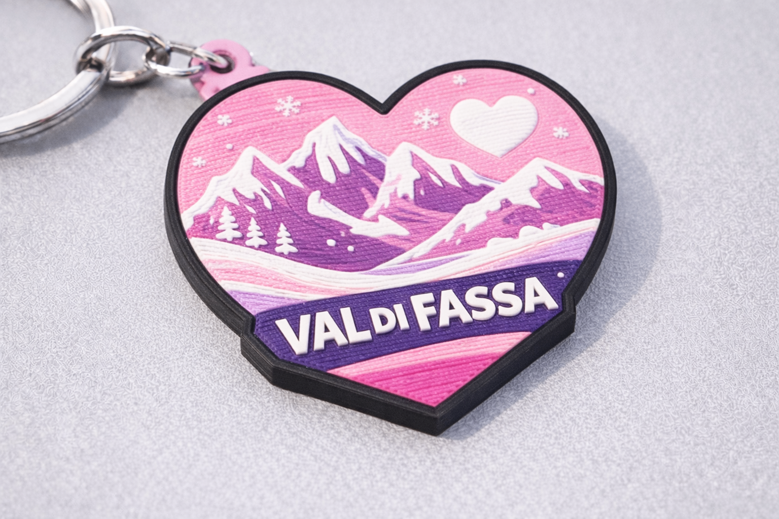 Portachiavi NFC souvenir personalizzato con la località turistica