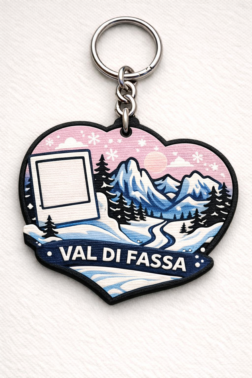 Portachiavi NFC souvenir personalizzato con la località turistica