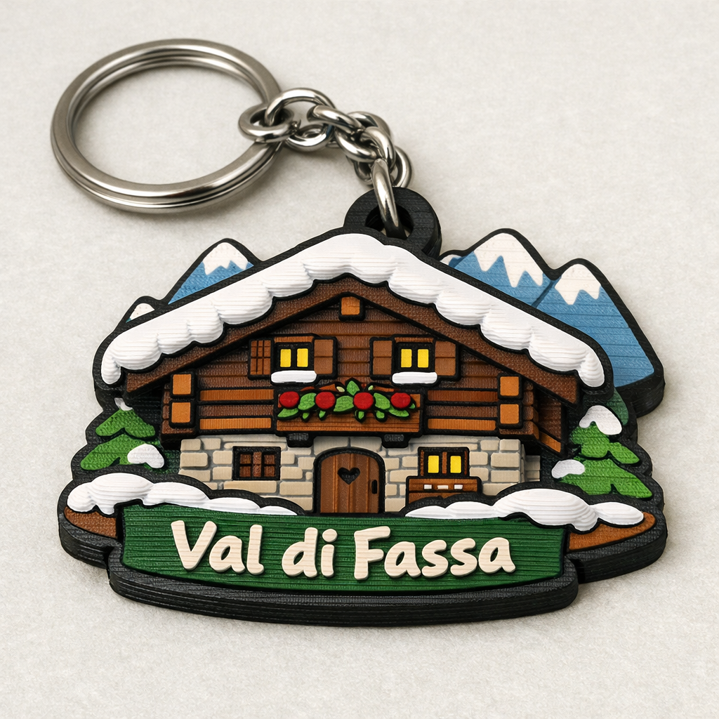 Portachiavi NFC souvenir personalizzato con la località turistica